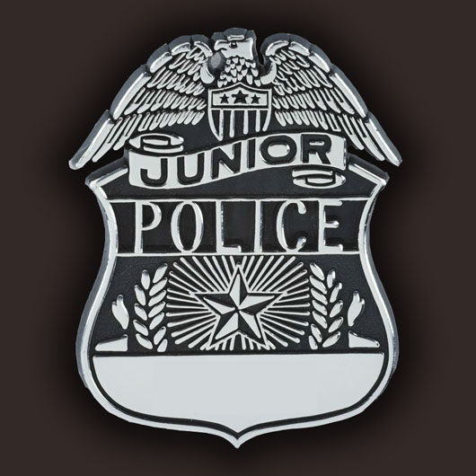 Junior Police plastic Shield badge